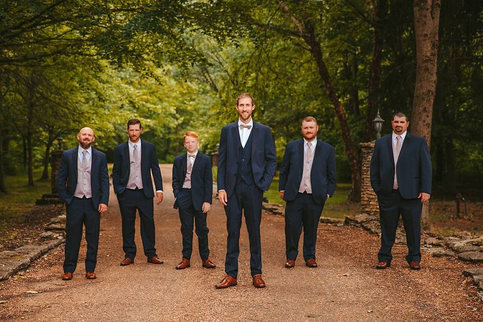 Groom and groomsmen