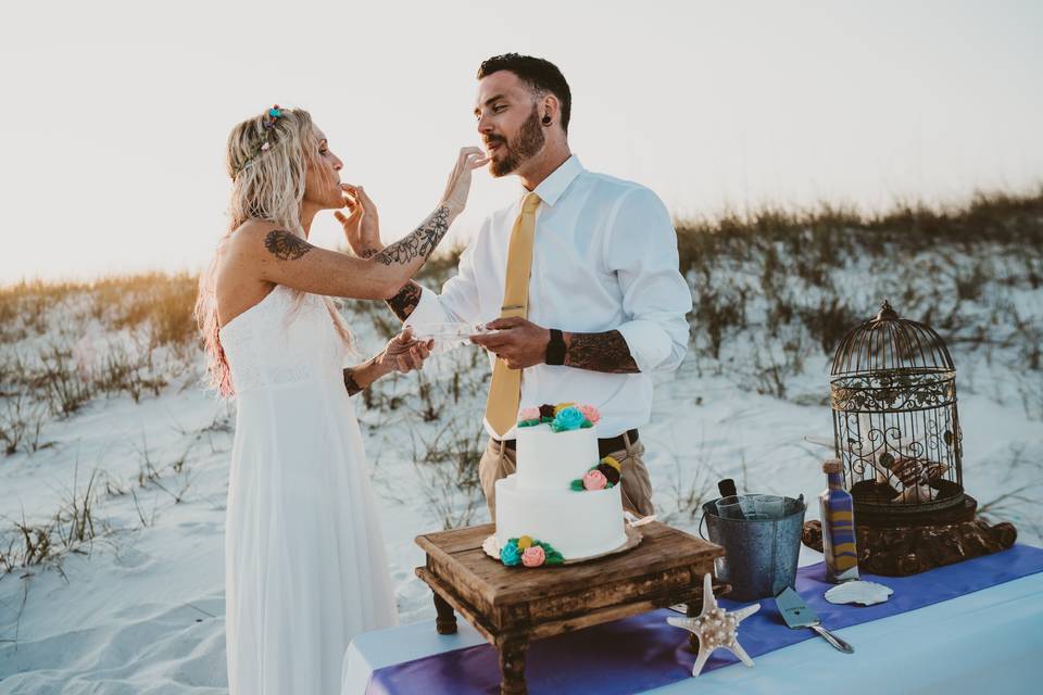 Cake cutting-Navarre Beach