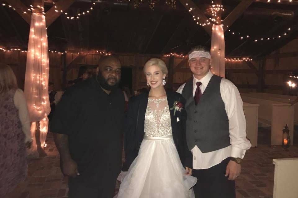 DJ with the couple