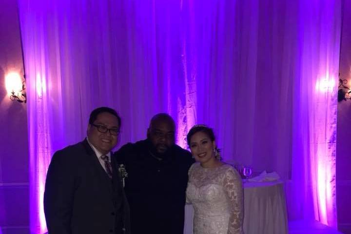 DJ with the couple