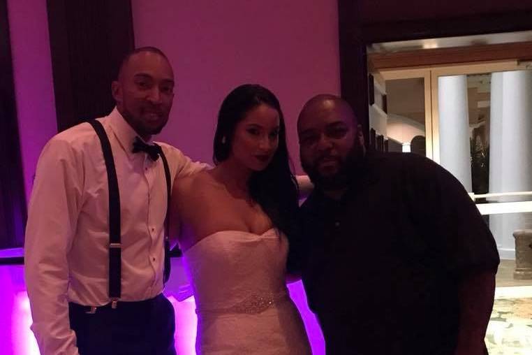 DJ with the couple