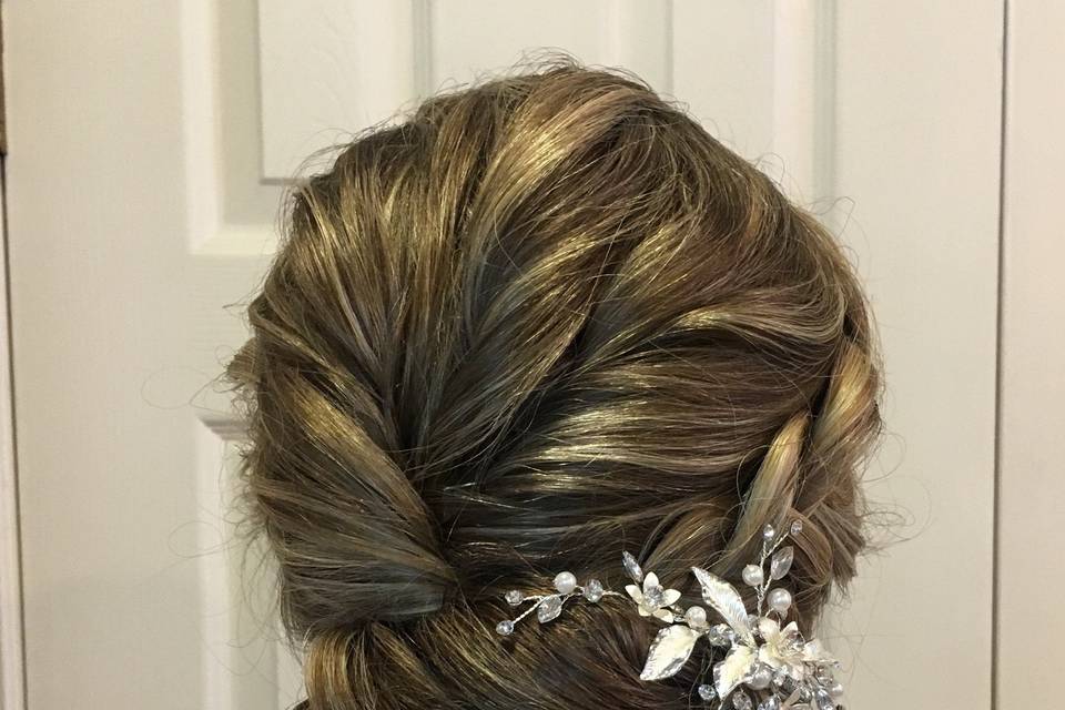 Textured updo