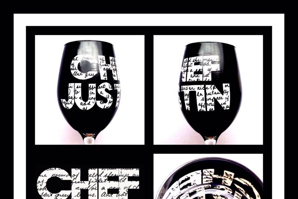 Wine Me? Hand Painted Glassware