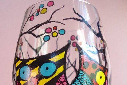 Wine Me? Hand Painted Glassware