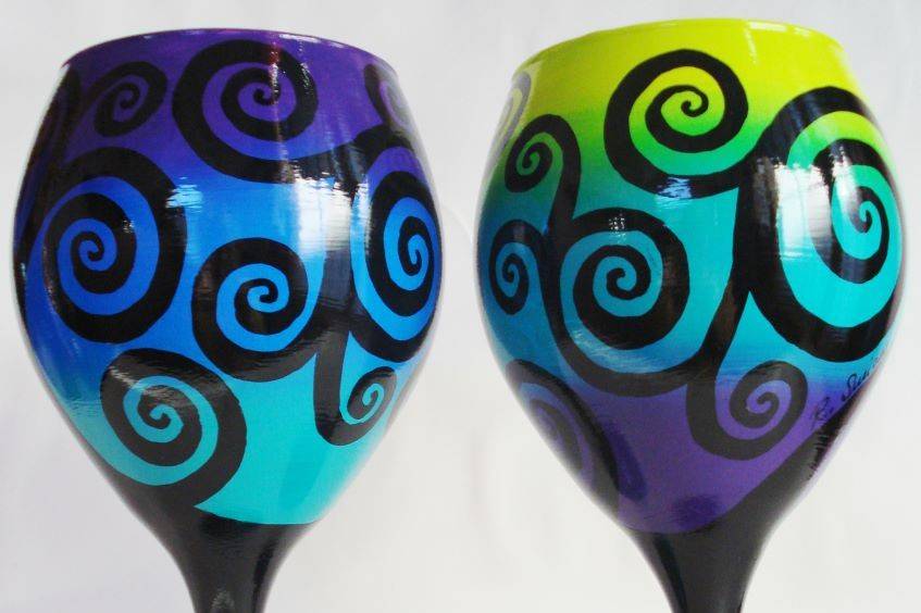 Wine Me? Hand Painted Glassware