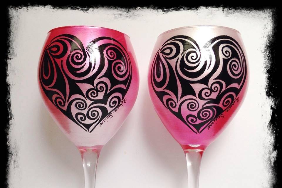 Wine Me? Hand Painted Glassware