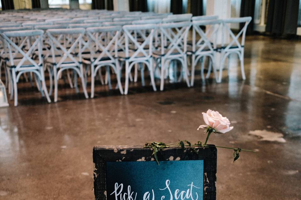 Wedding signage