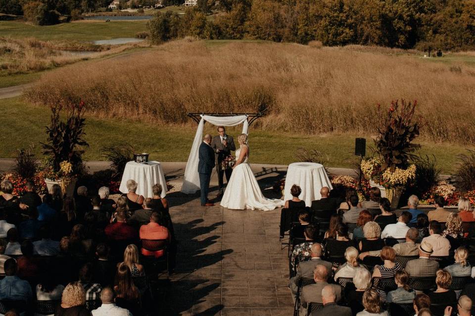 Outdoor wedding venue