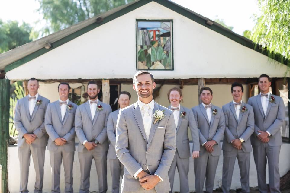 Groom and groomsmen