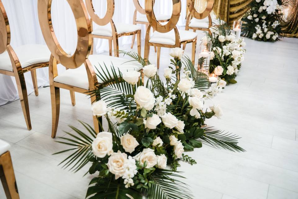 Floral Aisle Markers