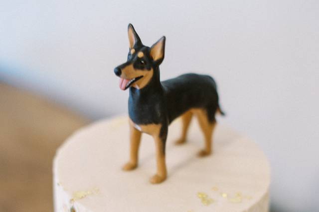 Stenciled cake