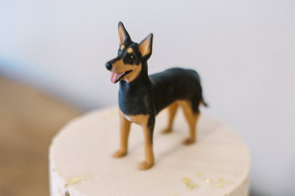 Stenciled cake