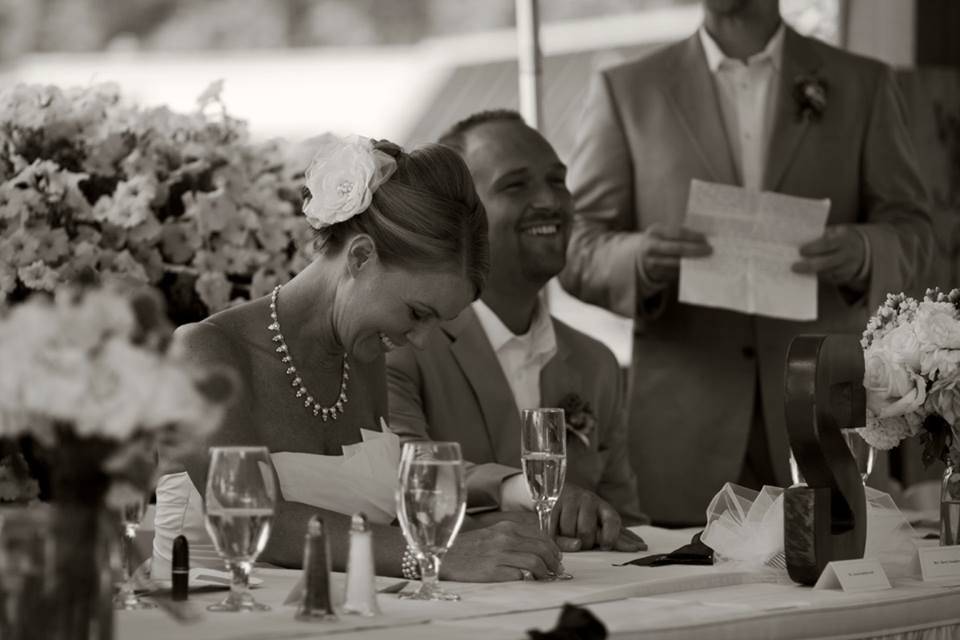 At the head table