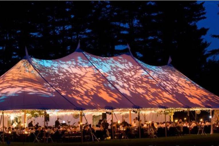 The tent at night