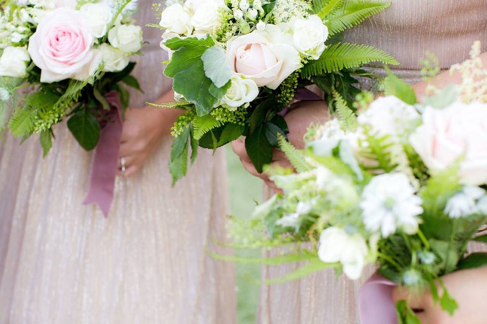 Bridal party bouquets