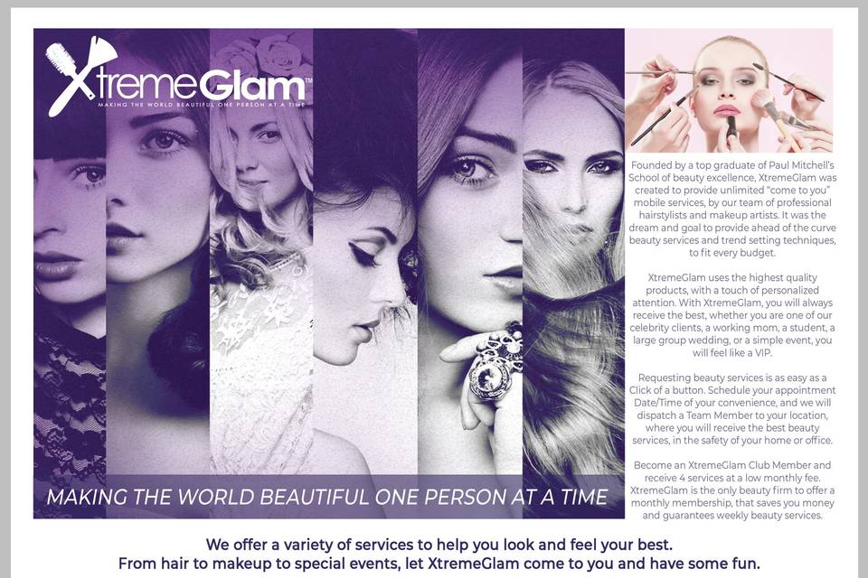 Mobile Hair & Makeup Service