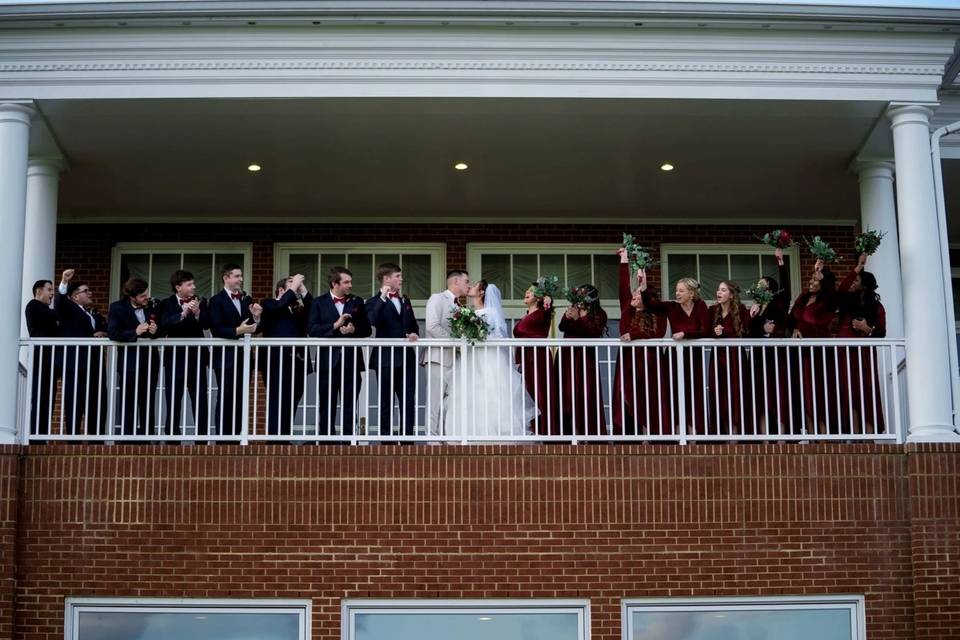 Wedding Party on the Veranda