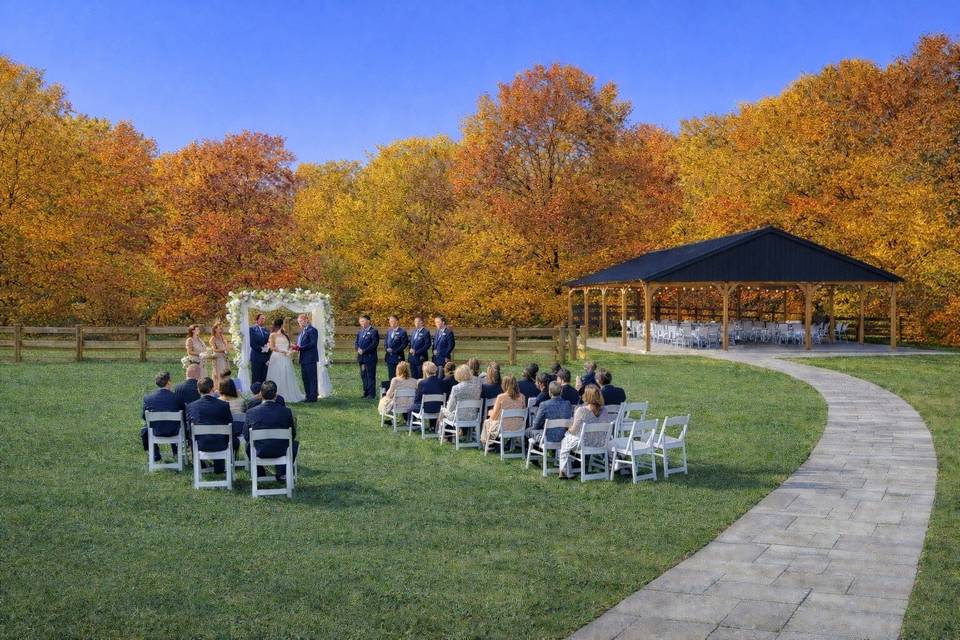Venue and corral backdrop