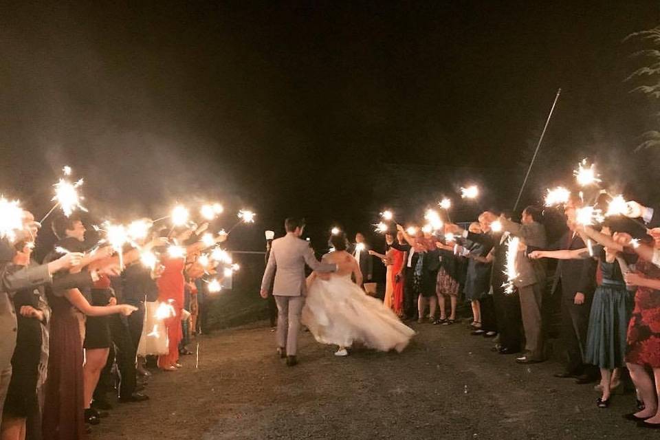 Sparkler Sendoff