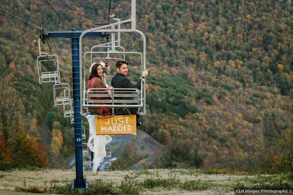 Chairlift Ride to Ceremony
