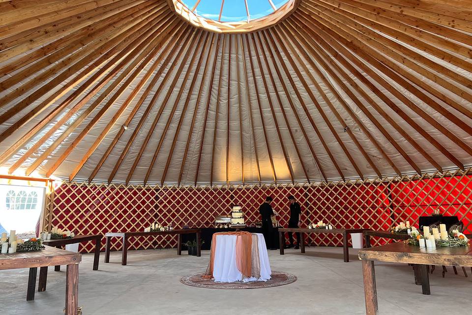 Yurt reception
