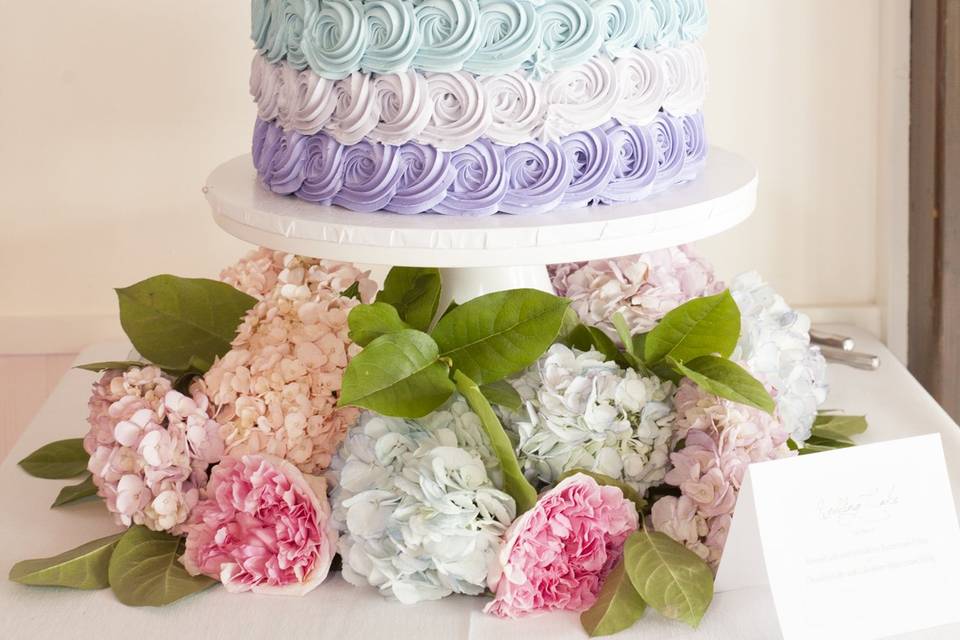 Pastel Wedding Cake