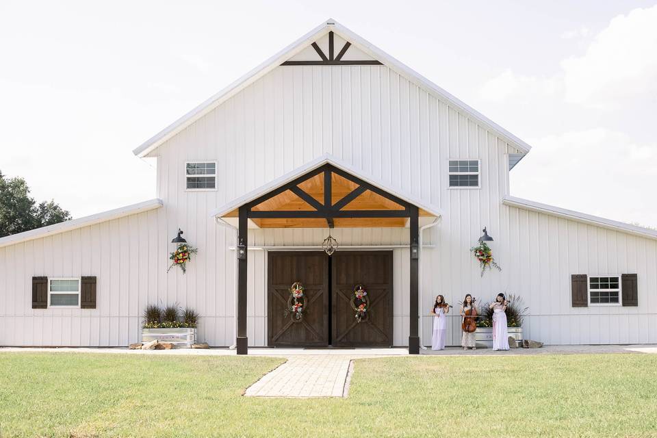 White barn
