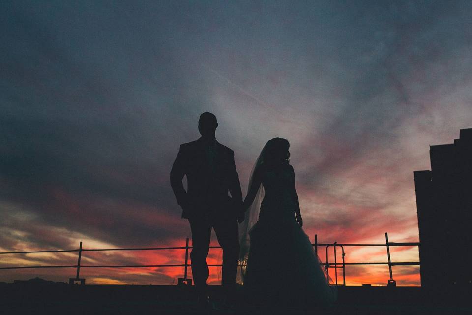 Couple's silhouette