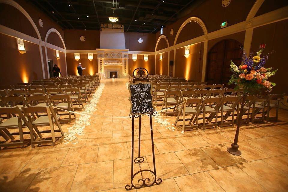 Wedding ceremony area