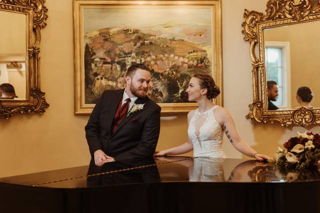 By the Grand piano