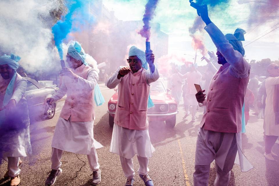 Smoke Bombs Baraat