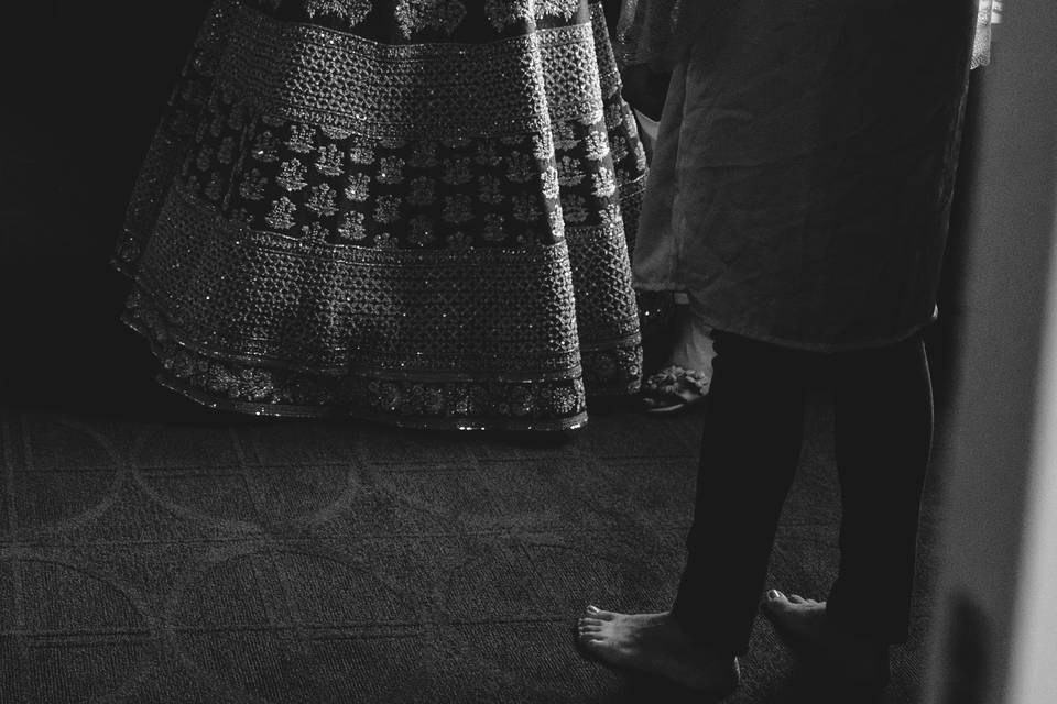 Bride Getting Ready