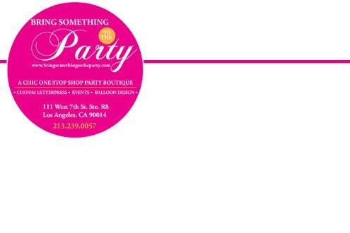 Bring Something to the Party