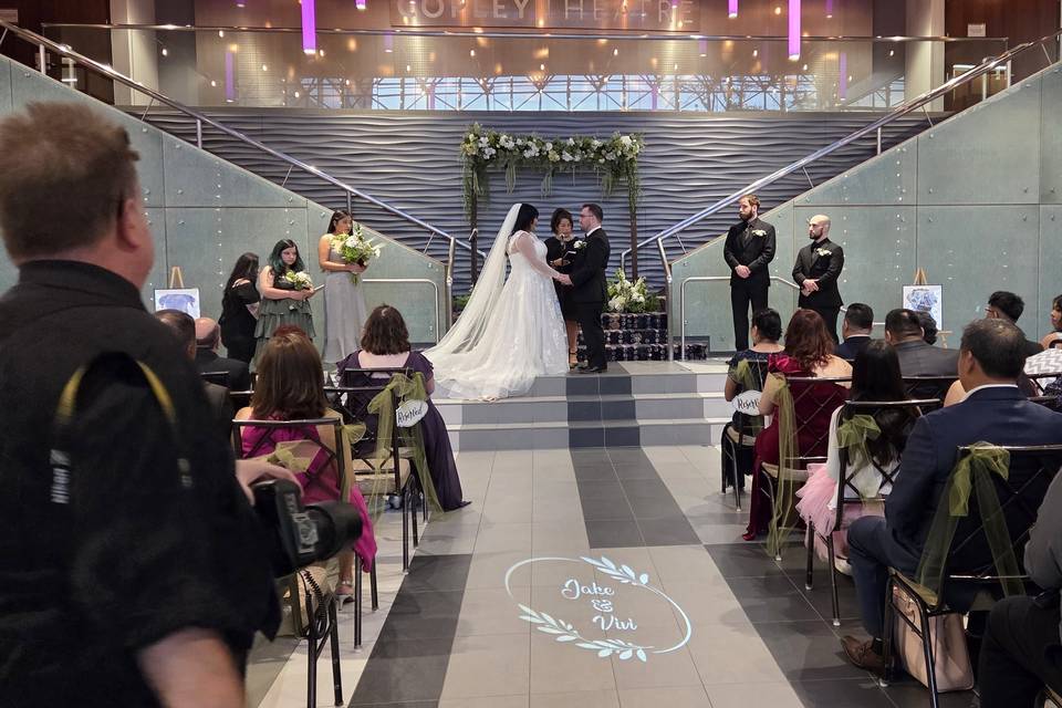 Disc in other pic at ceremony