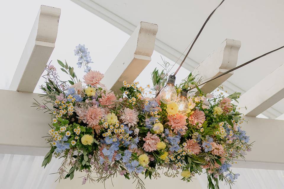 Pastel floral arch