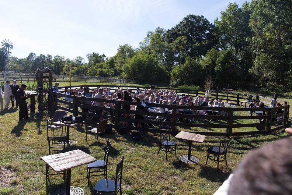 The wedding ceremony