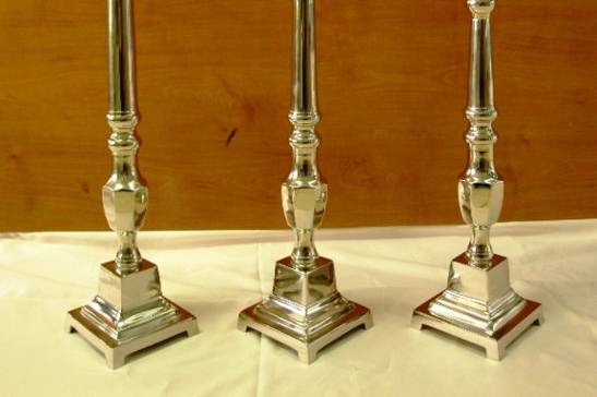 Set of 3 Silver Candelabras.
Item: TFM-CD198