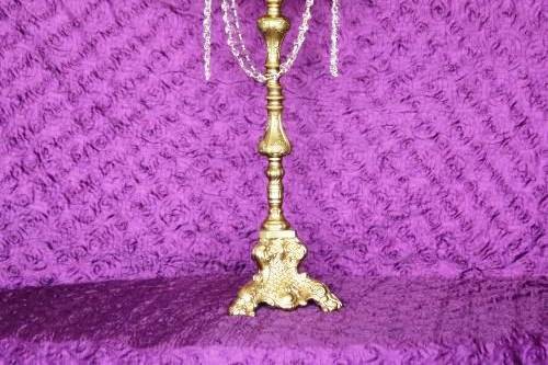 Gold Firenze Candelabra with Crystal Garland
Item: TFM-CD143