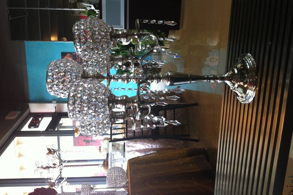 Mini Crystal Candelabra