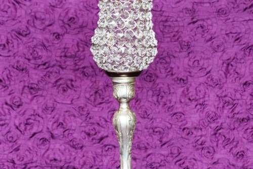 Tall Silver Crystal Antique Candleholder
Item: TFM-CD175