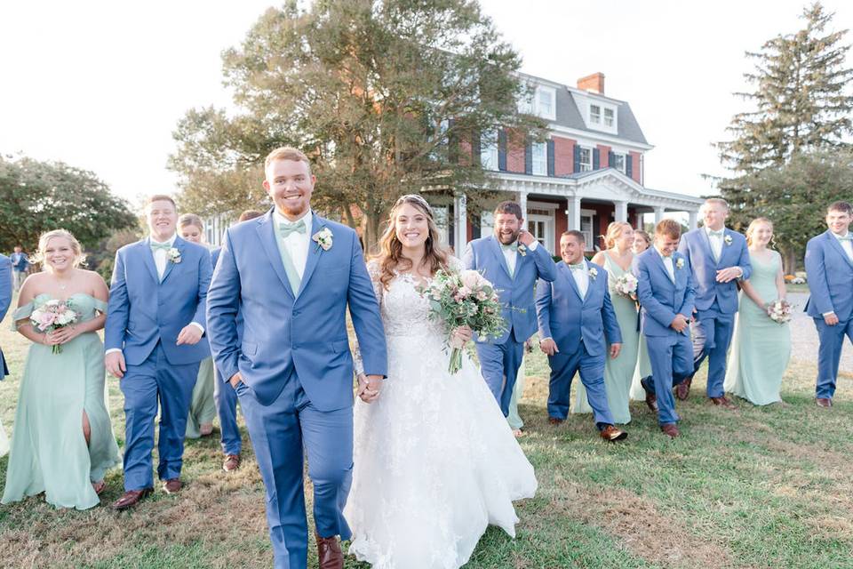Stepne bridal party