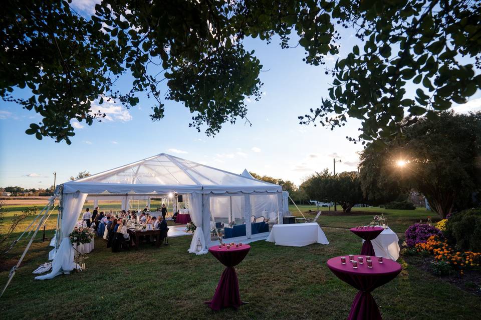Stepne tented reception