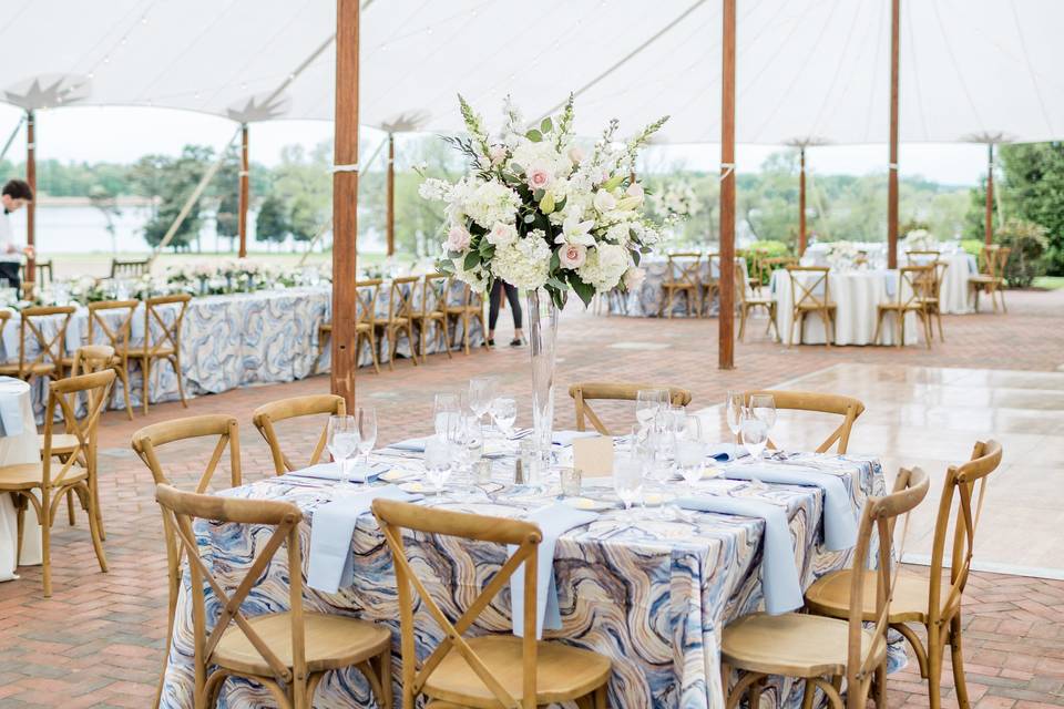 Ceremony under tree tops