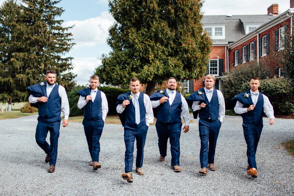 Stepne groomsmen