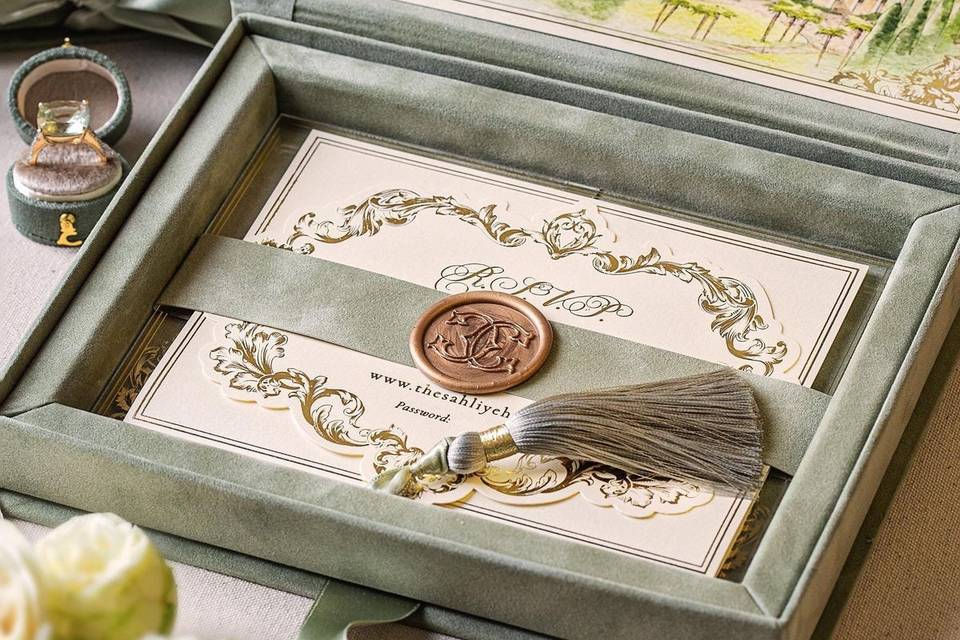 Boxed Wedding Invitation