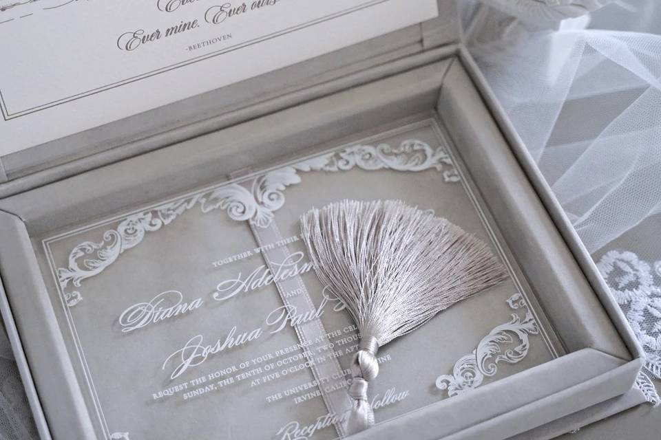 Boxed Wedding Invitation