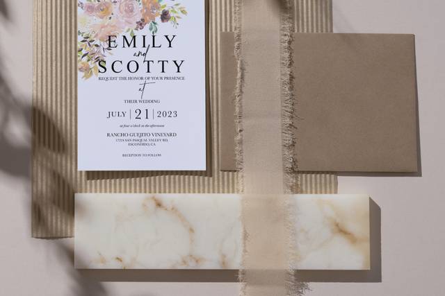 E+S Wedding Invitation