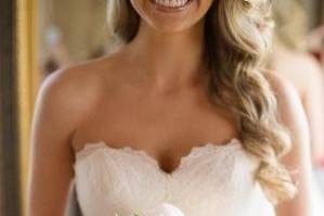 Bride and her bouquet