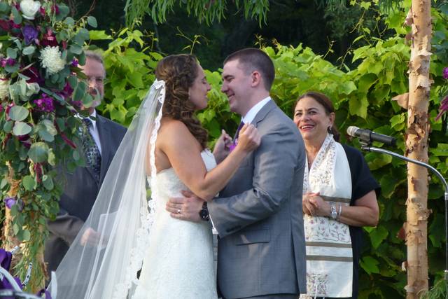 Couple about to kiss