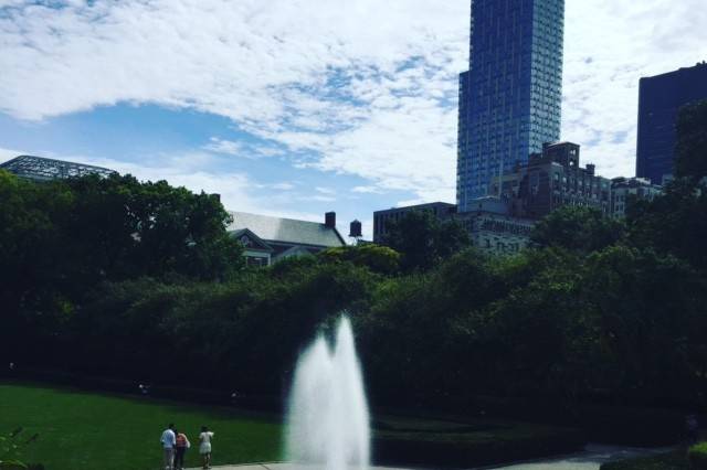 Fountain at the venue